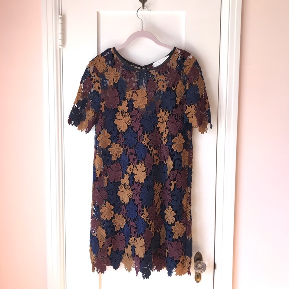 ASTR Lace Crochet Mini Dress Small - Picture 4 of 8